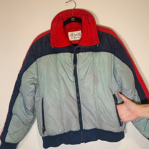 COPY - VTG 70s Stowe Light Blue Puffer Jacket - Picture 6 of 16